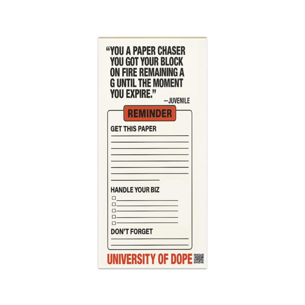 Motivational Paper Chaser Notepad