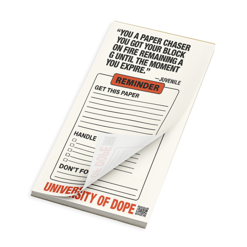 Motivational Paper Chaser Notepad